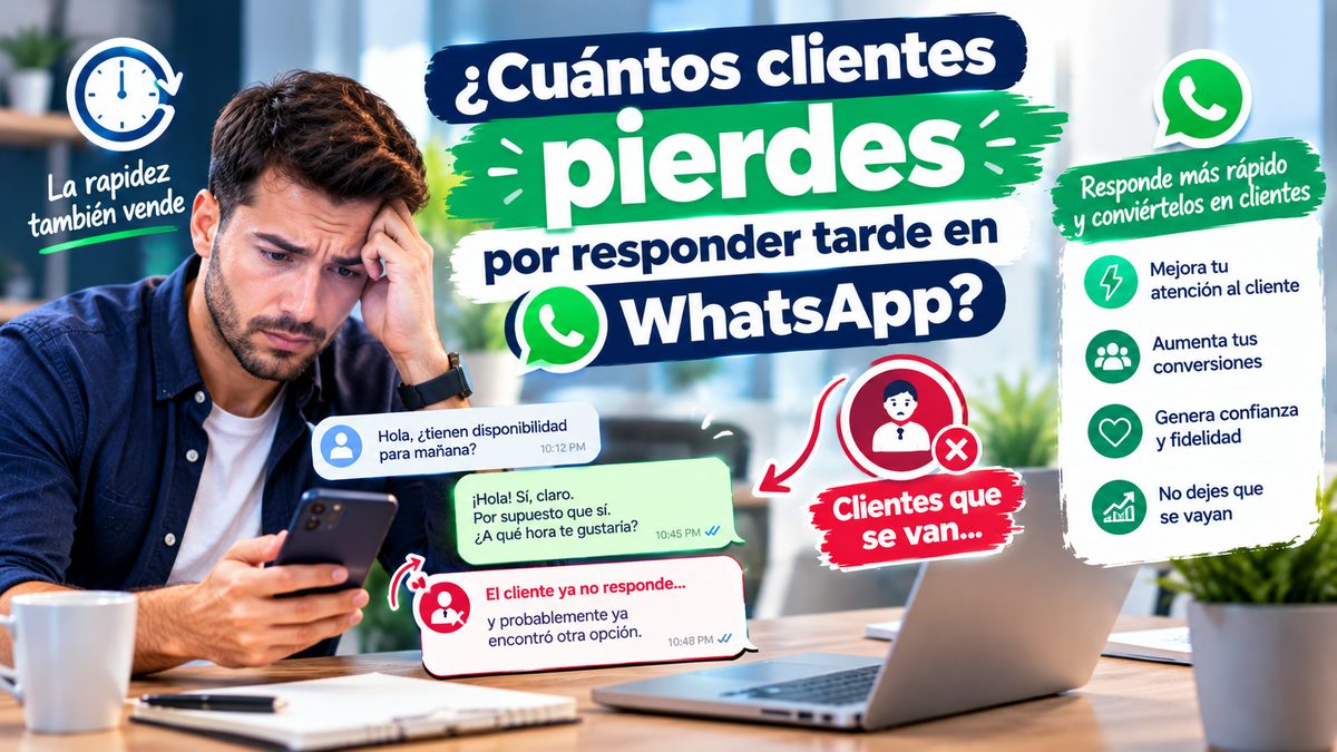 Portada del artículo: clientes perdidos por respuestas lentas